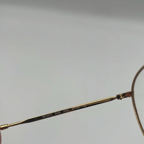 RAYBAN GOLD WIRE ROUND METAL OPTIC EYE GLASSES - Picture 8 of 12